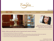 Tablet Screenshot of endlesssmiledental.com